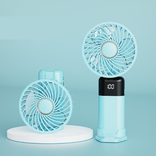 Custom Mini Portable Electric Fan with LED Display