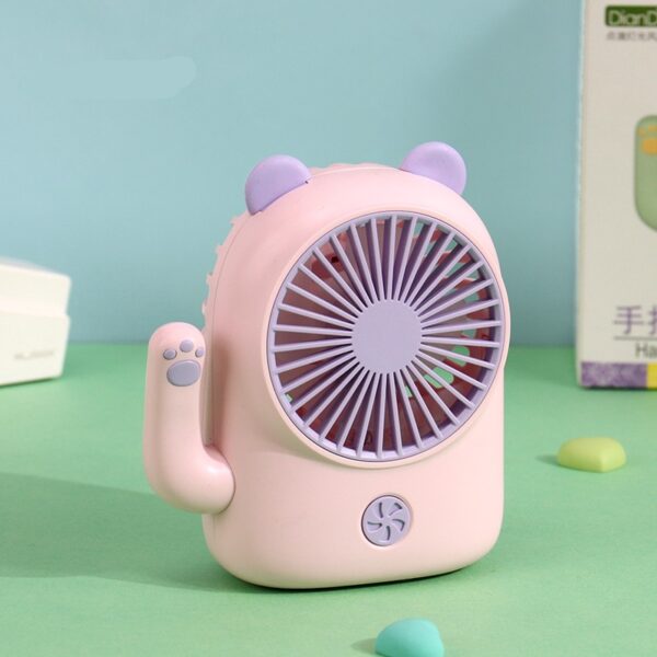 Cartoon Lucky Cat Shape Desktopn USB Fan