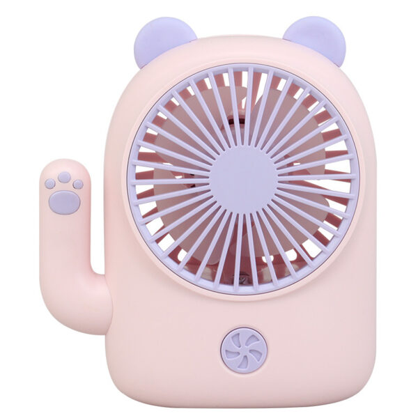 Cartoon Lucky Cat Shape Desktopn USB Fan