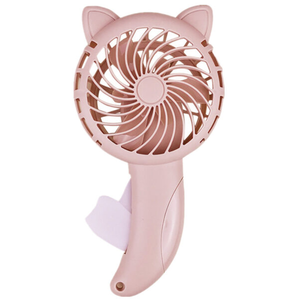 Custom Cute Cartoon Cat Shape Handheld Fan