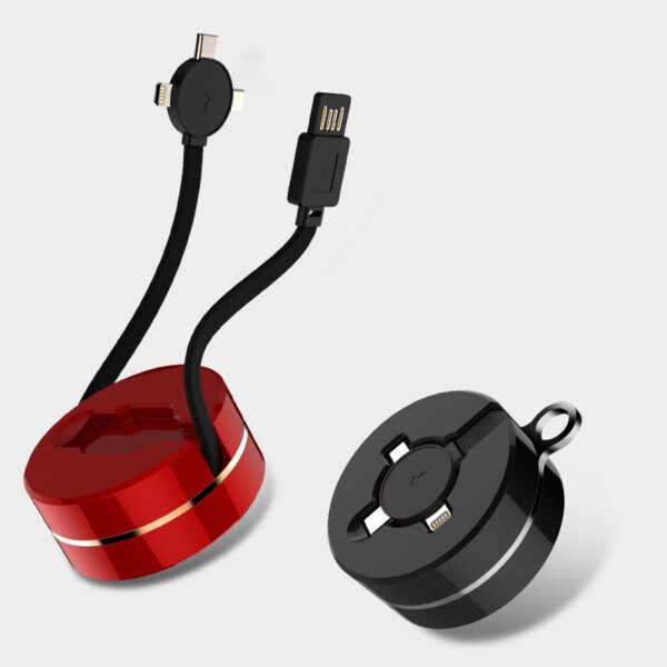 Custom Super Fast 66w 4-in-1 Retractable Charging Cable