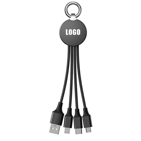 Creative 4-in-1 Charging Cable with Lumious LOGO