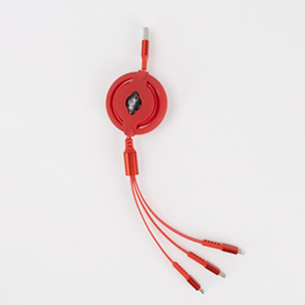 Retractable Custom 4-in-i Charging Cable with LOGO