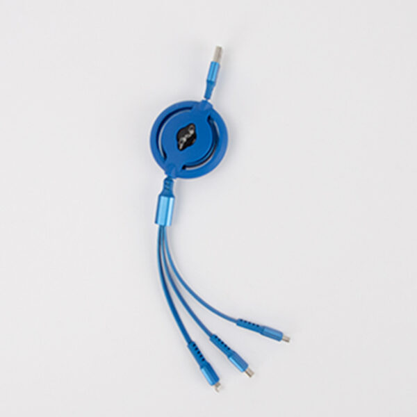 Retractable Custom 4-in-i Charging Cable with LOGO