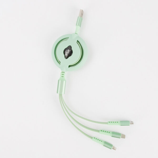 Retractable Custom 4-in-i Charging Cable with LOGO