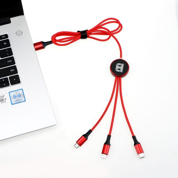 Custom LED Luminous 4-in-i Charging Cable