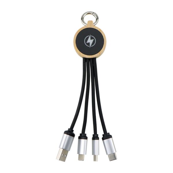 Promotional 4-in-1 Charging Cable with Lumious LOGO