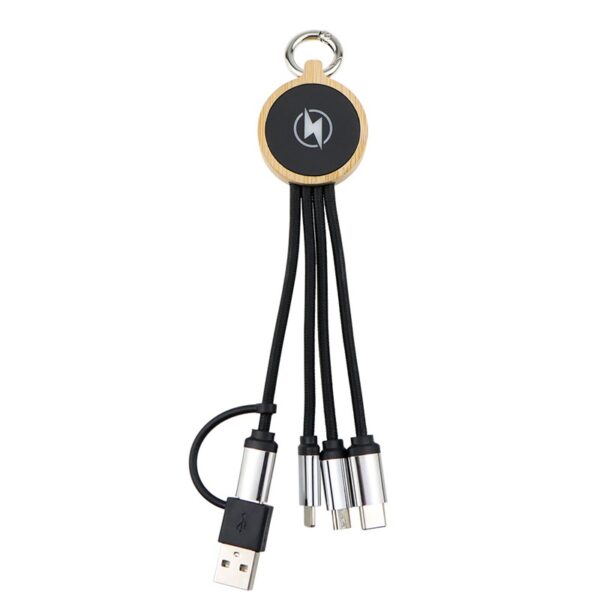 Promotional 4-in-1 Charging Cable with Lumious LOGO