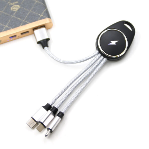 Wholesale Promotional 4-in-1 Charging Cable with Lumious LOGO