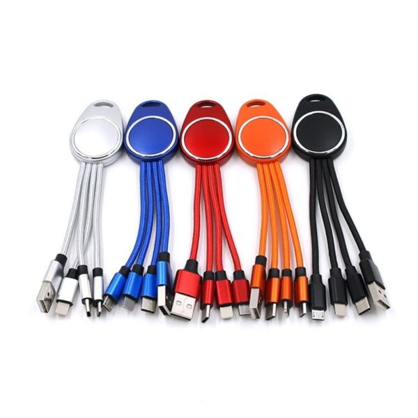 Wholesale Promotional 4-in-1 Charging Cable with Lumious LOGO