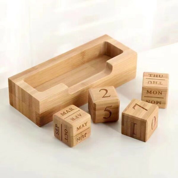 Cube Calendar with Rotatable Base