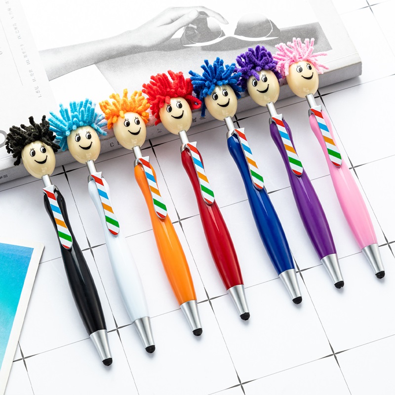 Stereoscopic Cartoon Smiley Stylus Pen