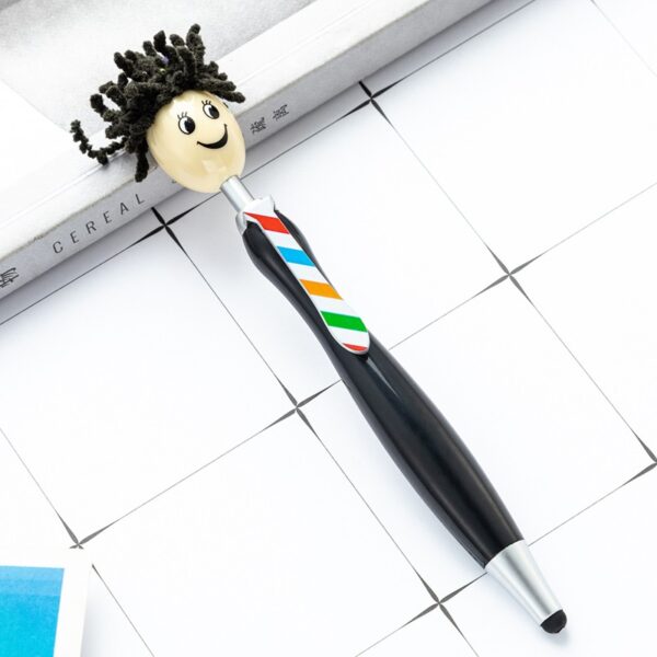 Stereoscopic Cartoon Smiley Stylus Pen