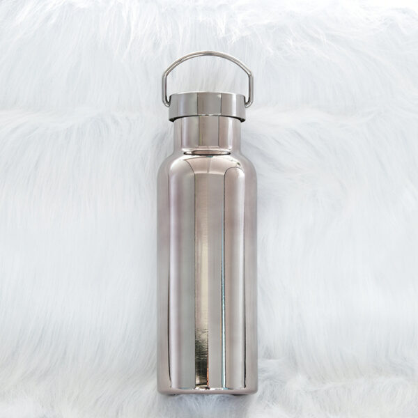 Portable 18oz Handheld Plated Stainless Steel Insulated Bottle