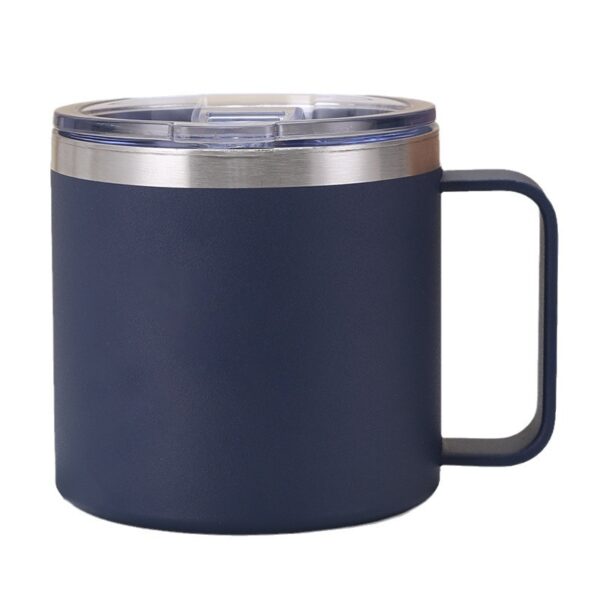 Stainless Steel 14oz Double Layer Vacuum Insulated Mug with Handle