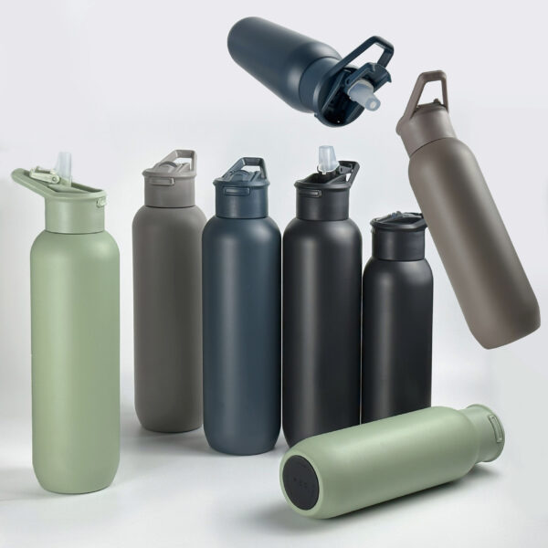 Stainless Steel 21oz Double Layer Vacuum Insulated Bottle with Straw