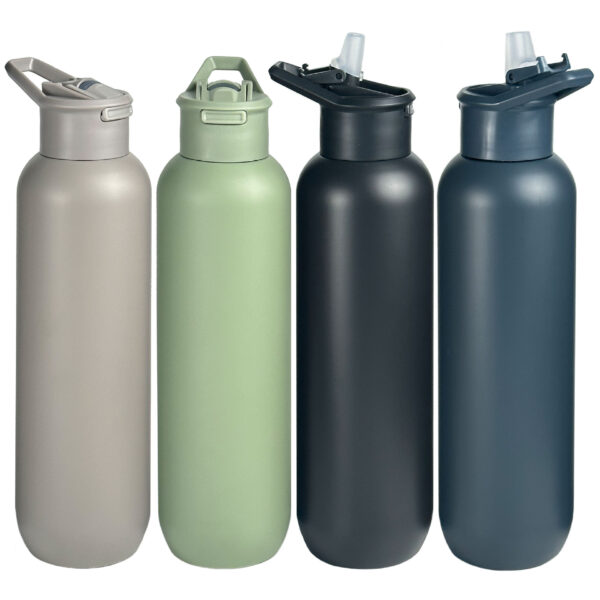 Stainless Steel 21oz Double Layer Vacuum Insulated Bottle with Straw