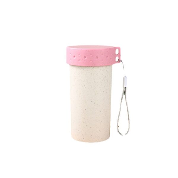 Portable 10oz Wheat Straw Coffee Tumbler with Carry Loop