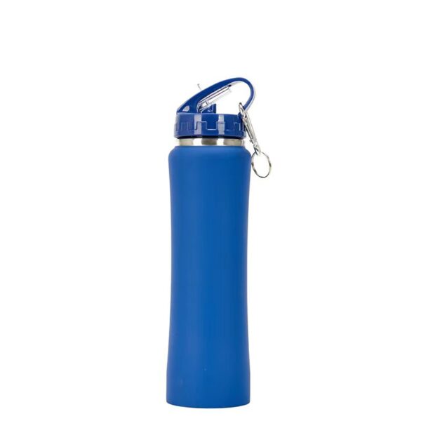 Double Stainless Steel 21oz Waisted Rubber Sports Vacuum Water Bottle