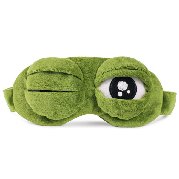 Funny Sad Frog Sleep Mask Eyeshade