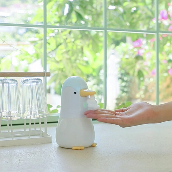 Customizable Penguin Foam Soap Dispenser