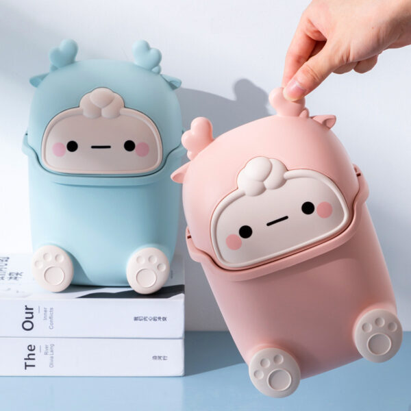 Cute Mini Desktop Trash Can