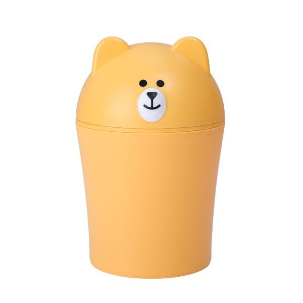 Adorable Bear Mini Desktop Trash Can