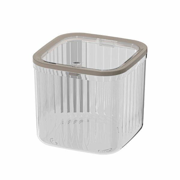 Press-Top Transparent Mini Desktop Trash Can