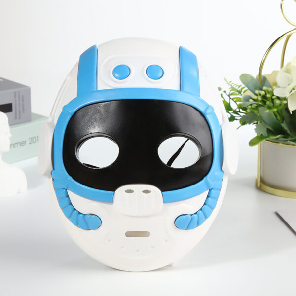 Halloween LED Light-Up Future Robot Mask