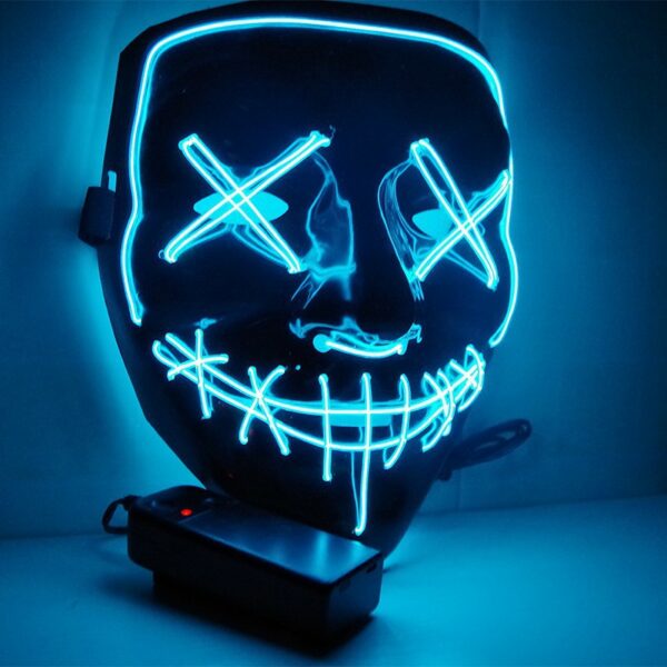 Halloween LED Light-Up Scary Mask