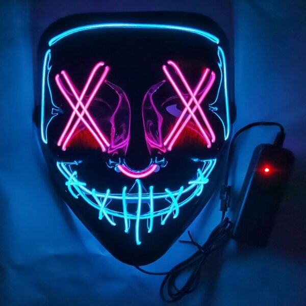 Halloween LED Light-Up Scary Mask