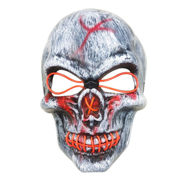 Halloween Party Scary Skull Mask with LED Lights