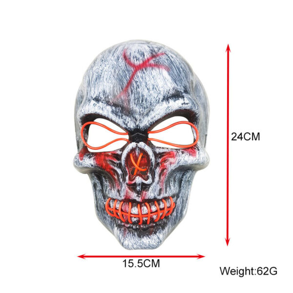 Halloween Party Scary Skull Mask with LED Lights