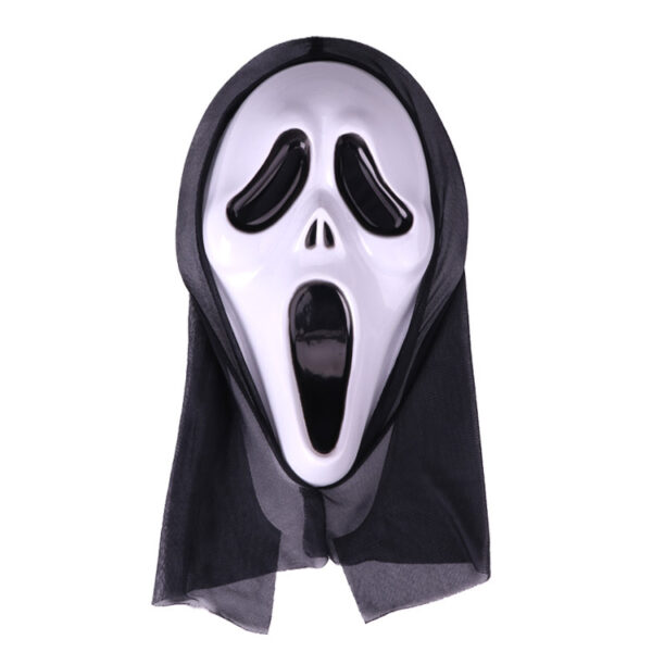 Halloween Masquerade White Scary Ghost Face Mask