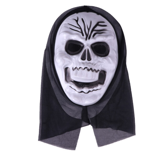 Halloween Masquerade White Scary Ghost Face Mask