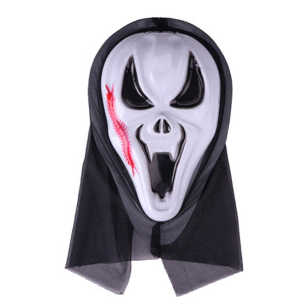 Halloween Masquerade White Scary Ghost Face Mask