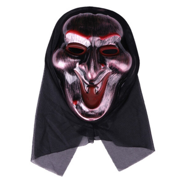 Halloween Masquerade Horror Hell Mask with a Metallic Finish