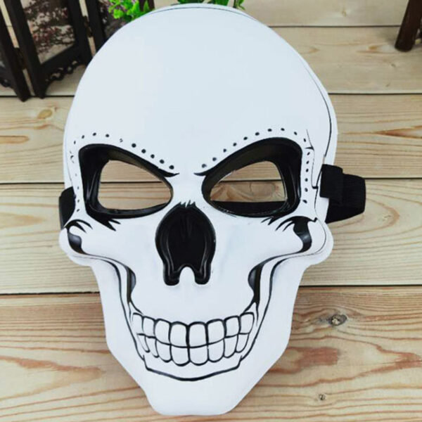 Halloween LED White Skull Mask