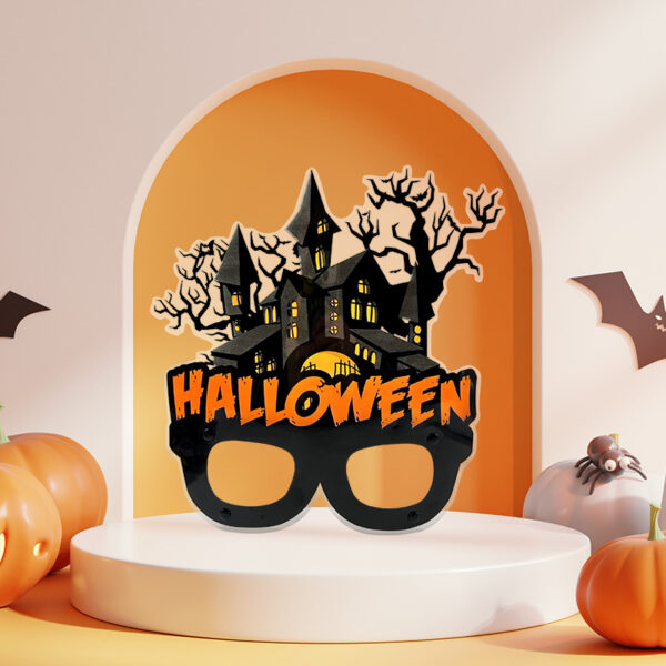 Halloween Plastic PVC Party Glasses Mask