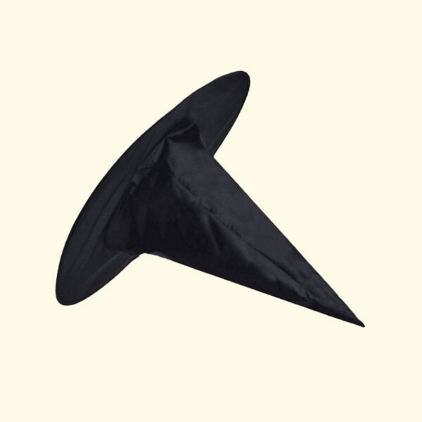 Halloween Black Witch Hat with Pointed Tip