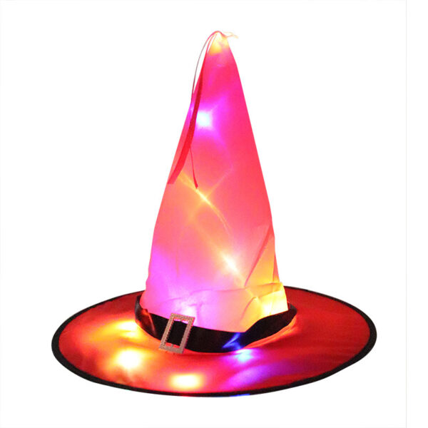 Halloween LED Light-Up Witch Hat