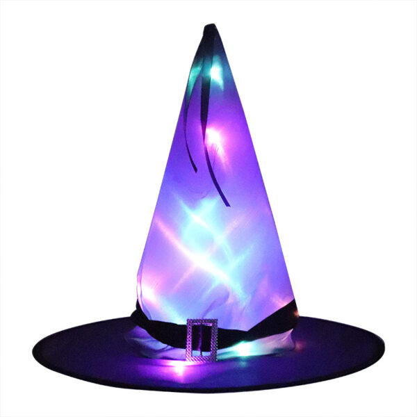 Halloween LED Light-Up Witch Hat