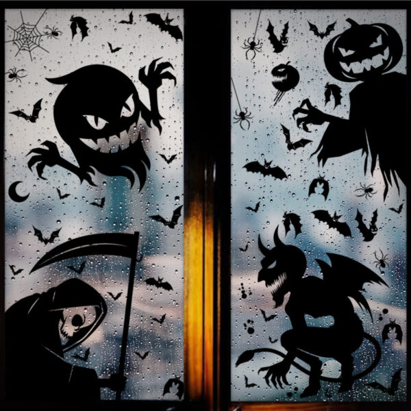 Halloween Giant Ghost Monster Window Clings