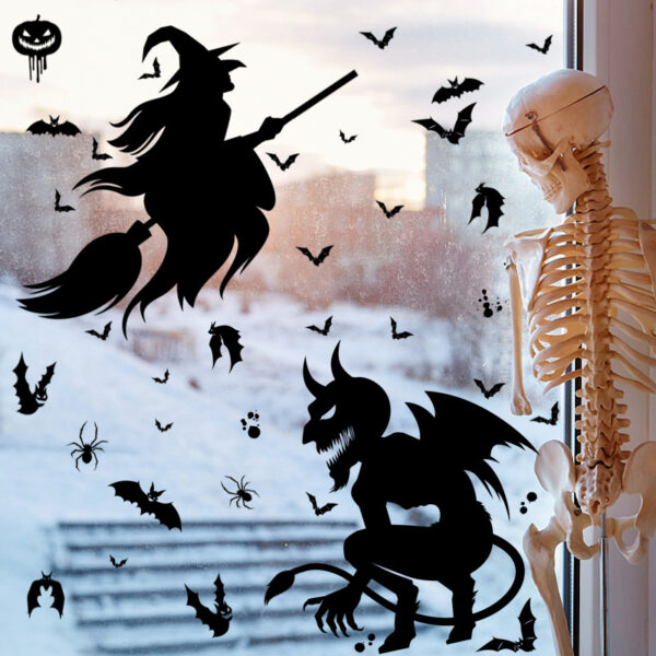 Halloween Giant Ghost Monster Window Clings