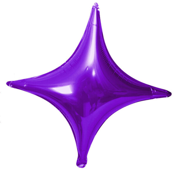 10-Inch Four-Point Star Foil Balloons