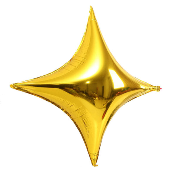 10-Inch Four-Point Star Foil Balloons