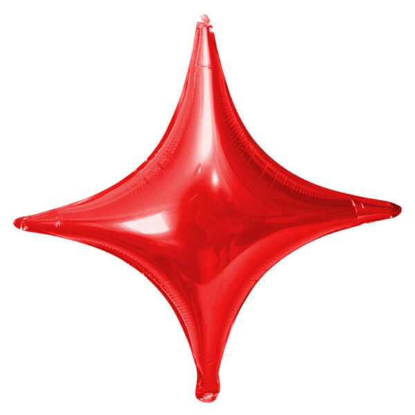 10-Inch Four-Point Star Foil Balloons