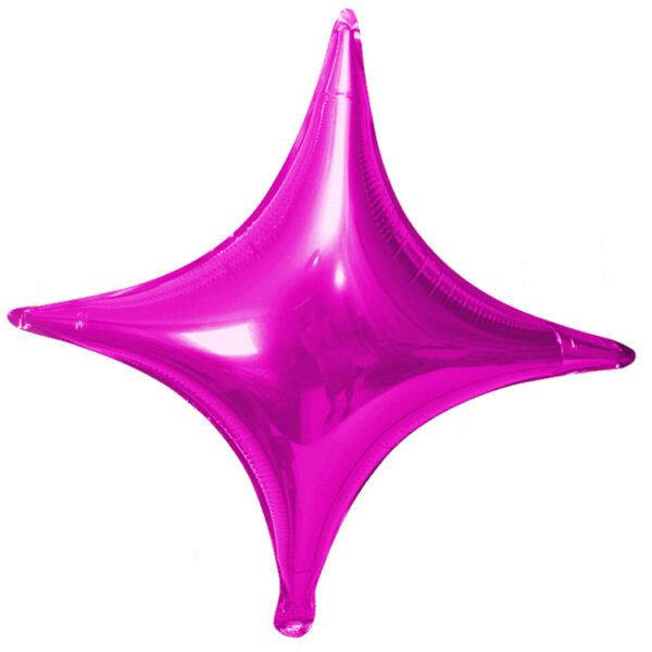 10-Inch Four-Point Star Foil Balloons