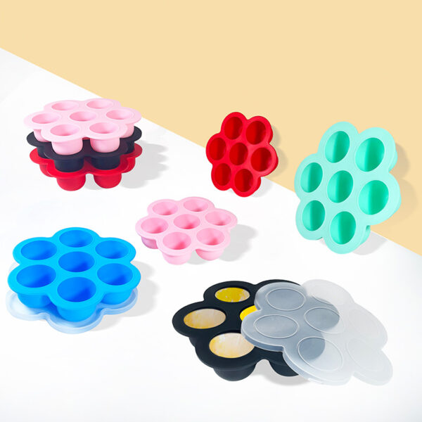 Seven-Hole Plum Blossom Shaped Ice Cream Silicone Mold