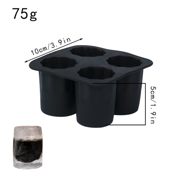 Four-Cavity Hollow Ice Cup Mold